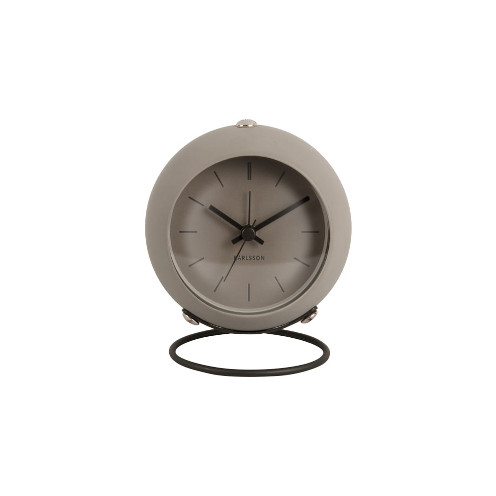 Karlsson Réveil fer gris ø9,5cm style contemporain - Acier