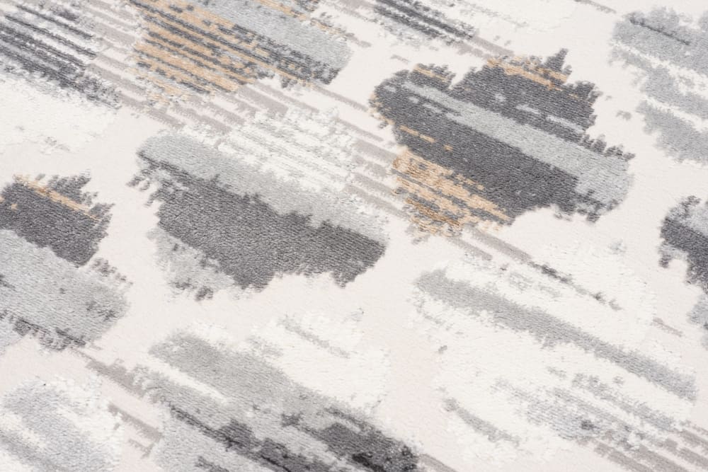 Alfombra para salón dormitorio gris beige crema treillis 80x150 - Maisons du Monde