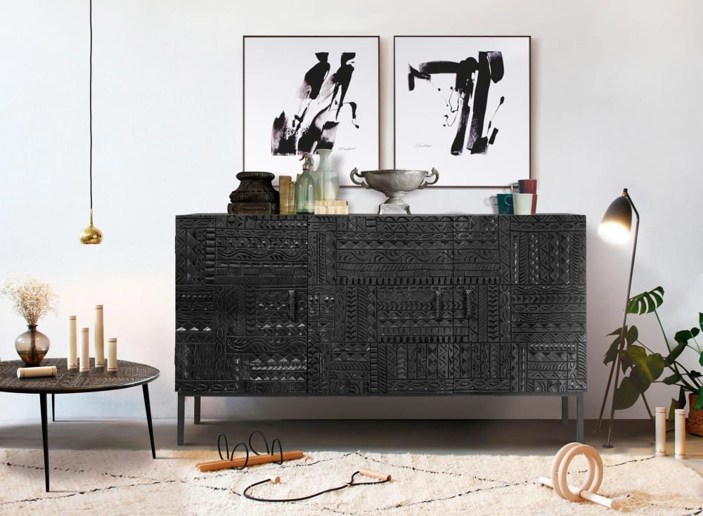 Sideboard aus Mangoholz und Eisenbeinen - Maisons Du Monde