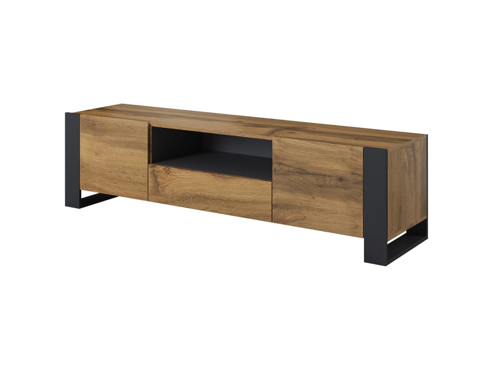 Meuble tv   effet bois et gris   180 cm  bois / gris — Beyit
