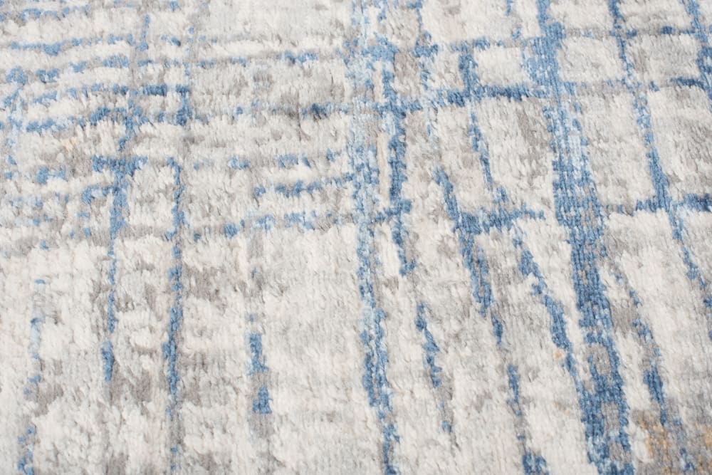 Alfombra para salón comedor azul crema gris rayas 120x170 - Maisons du Monde