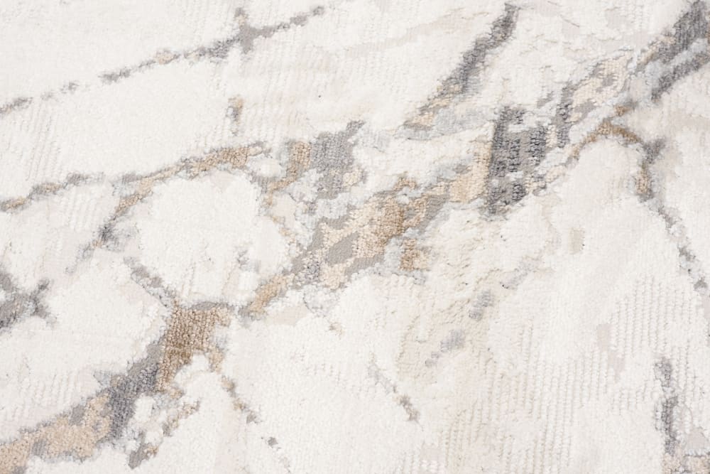 Tappeto da soggiorno blanco crema grigio beige astratto 120x170 -