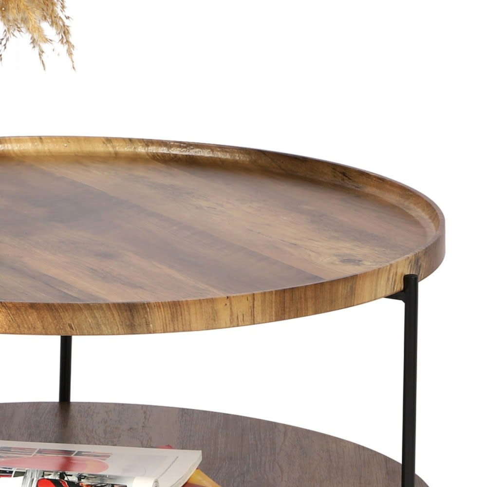 Table basse 2 niveaux en métal - Maisons du Monde