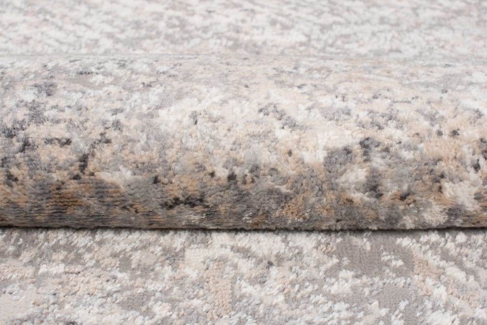 Tappeto da soggiorno beige grigio crema strisce 140x200 - Tapiso