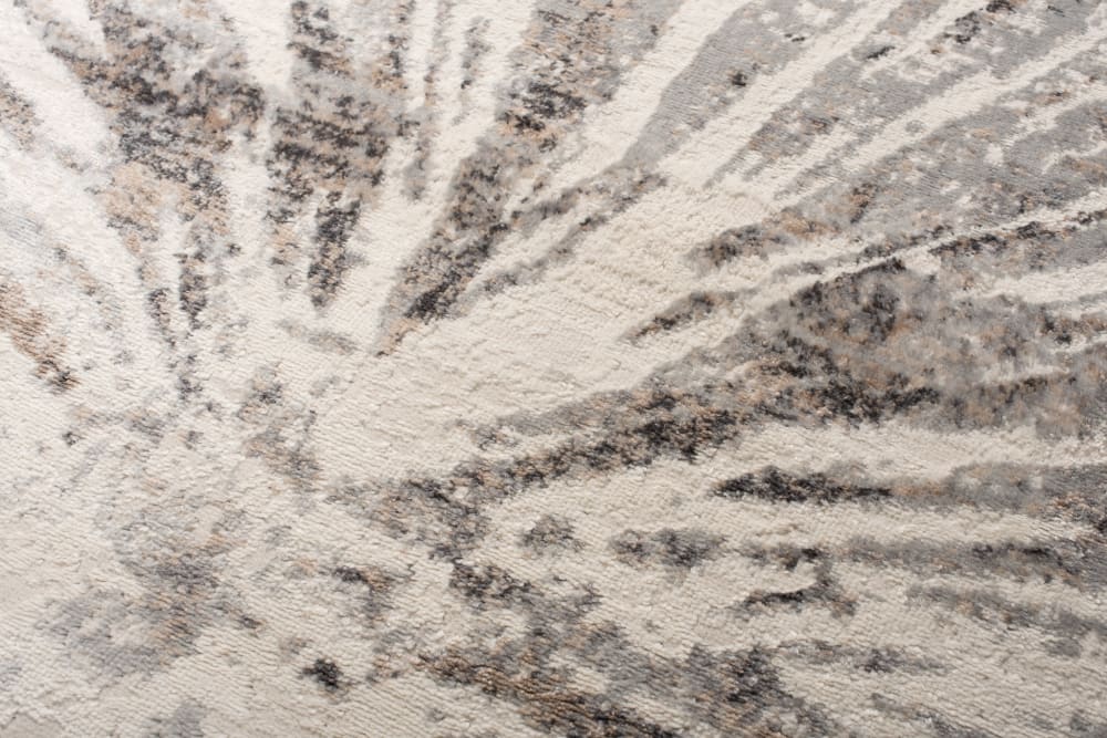 Tappeto da soggiorno grigio crema marrone astratto 80x150 -
