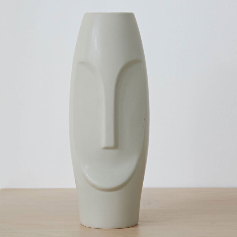 Vase en céramique gris