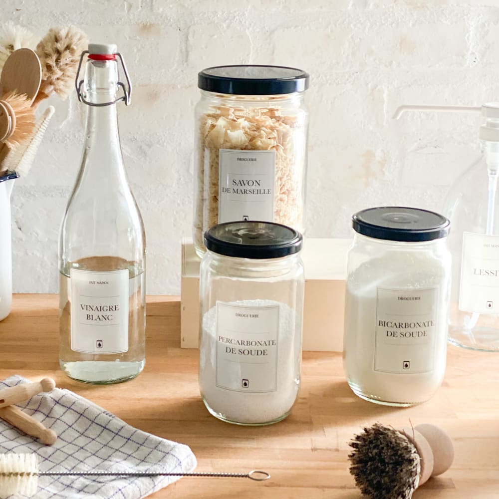 Planche de 6 étiquettes waterproof univers droguerie - Maisons du Monde