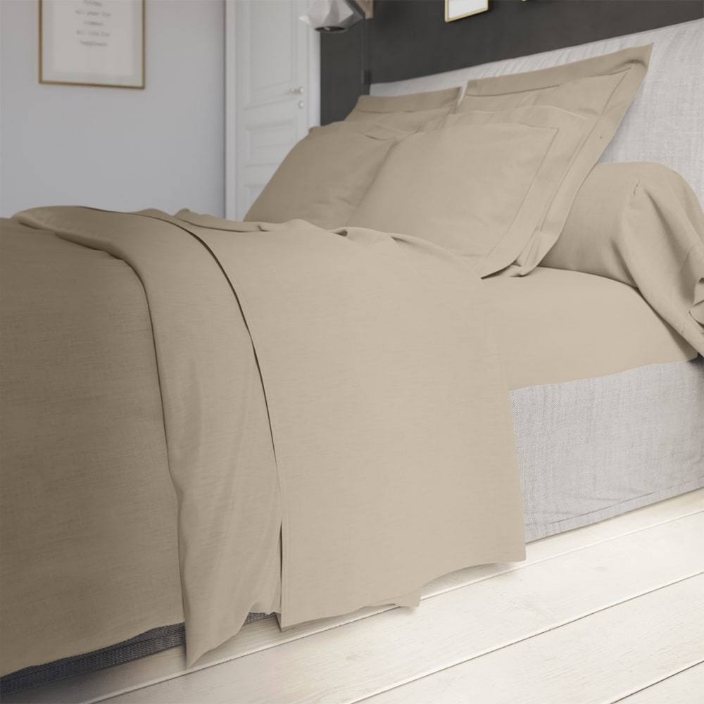 Drap plat   percale osier 240x310 cm