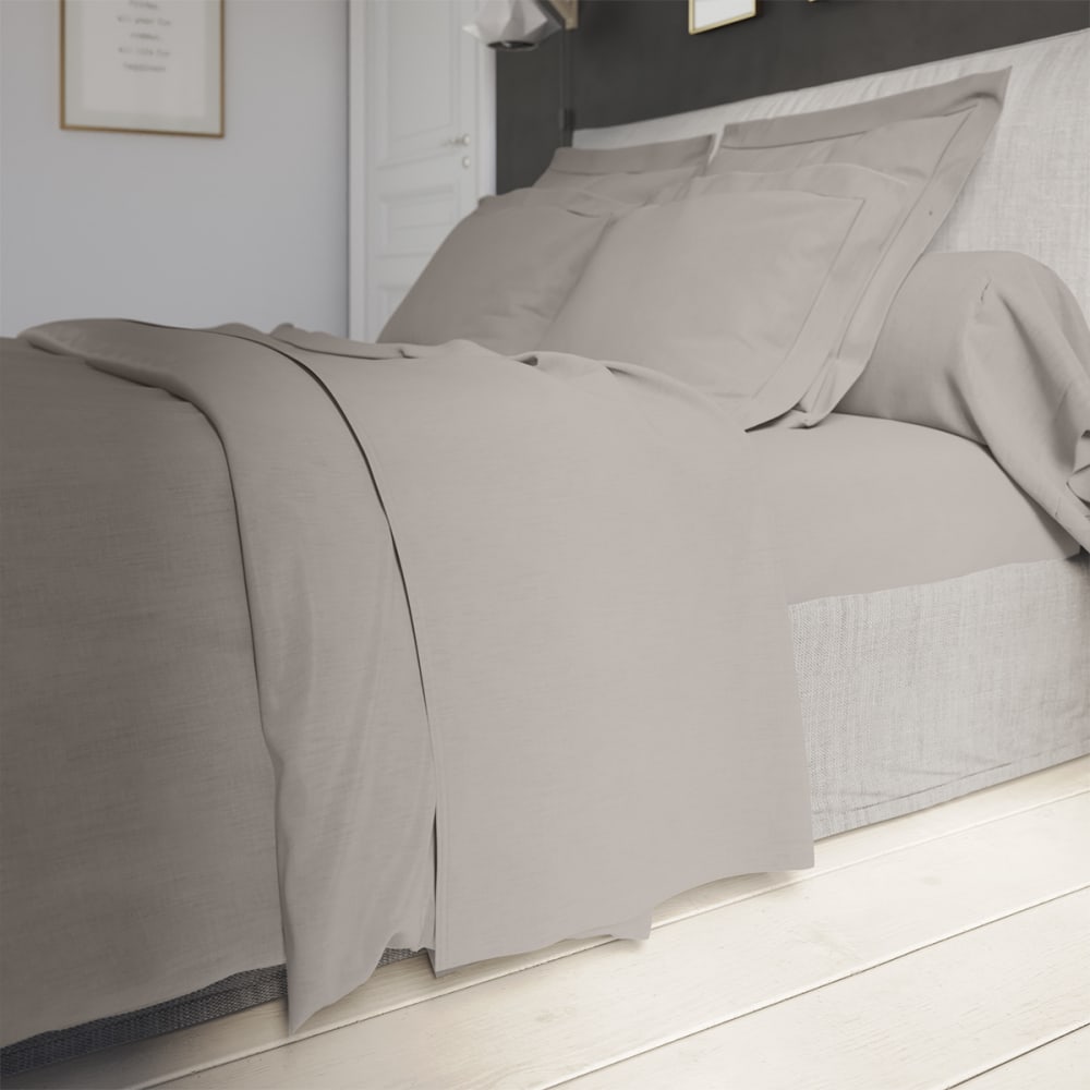 Drap plat   percale fumée 270x310 cm