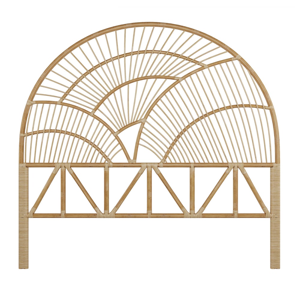 Maison Pavane Kopfteil aus natürlichem Rattan 160 cm Braun Rattan