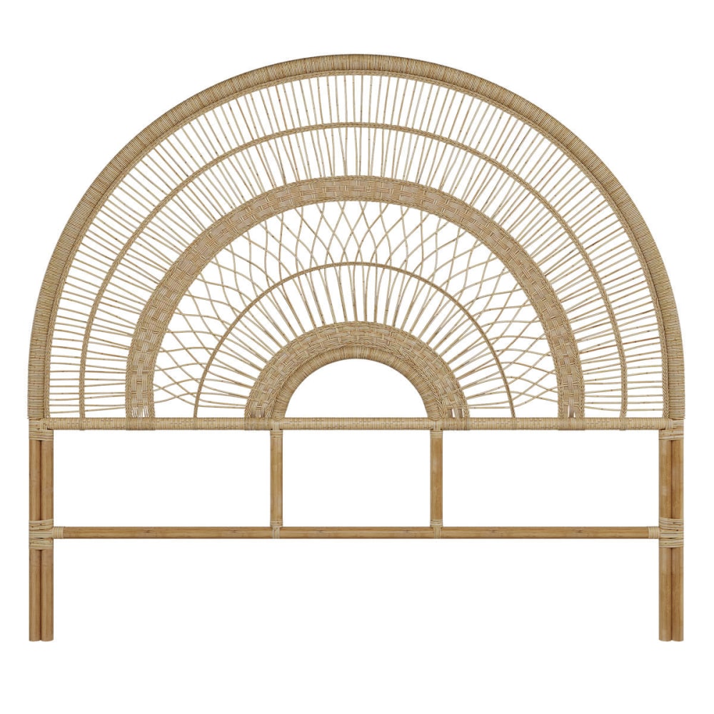 Testiera in rattan naturale 140 cm - Modello Esotico - Rattan