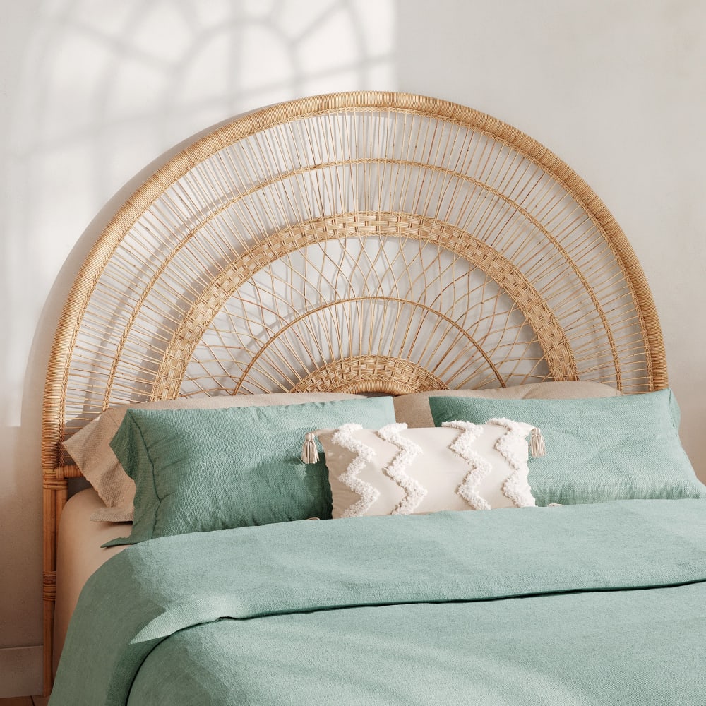 Tête de lit en rotin naturel 140 cm