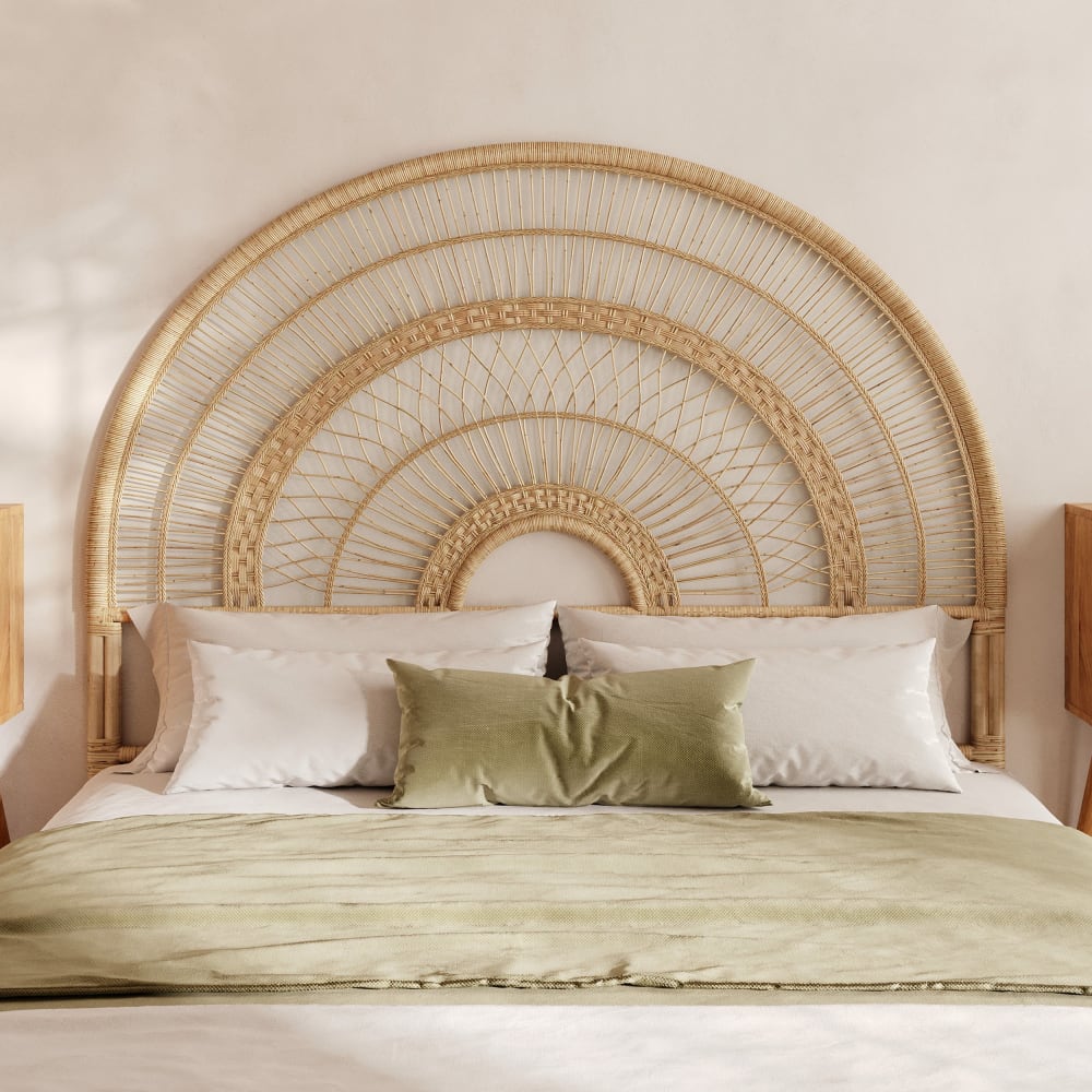 Testiera in rattan naturale 160 cm - Maison Pavane