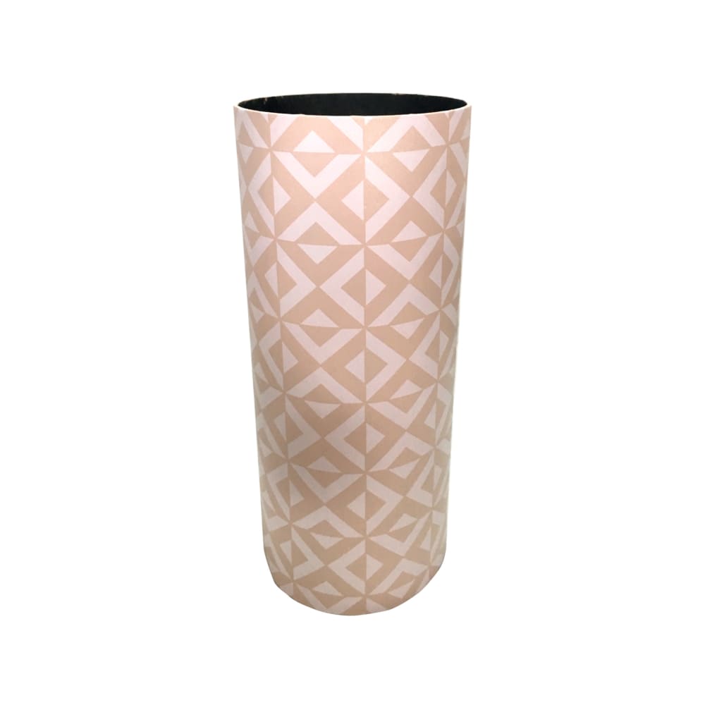 Mobili Rebecca Schirmständer, Majolika-Druck aus Holz und Leinwand, weiß und beige style modern - Spanplatte