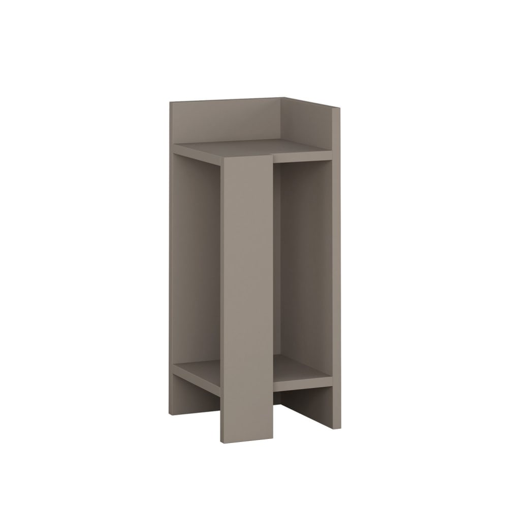 Table de chevet droite taupe