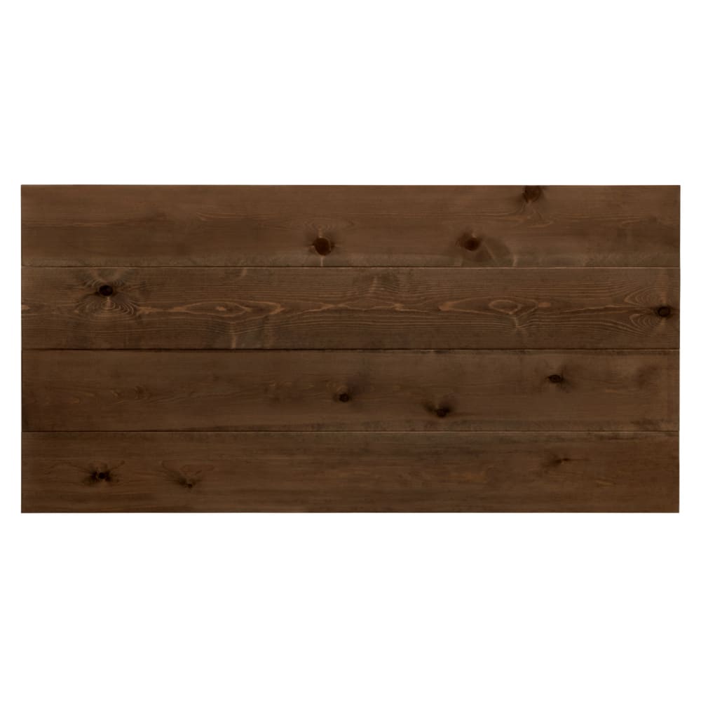 Tête de lit en bois de pin marron 100x60cm