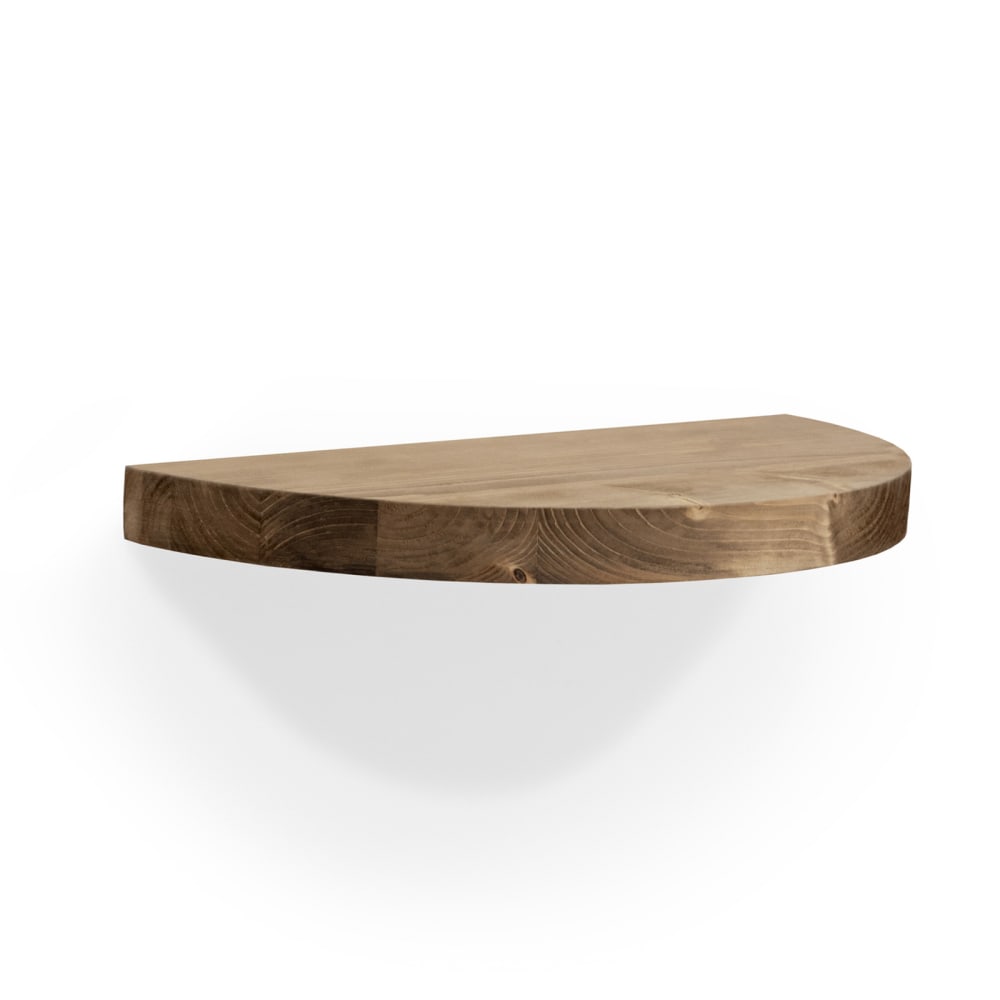 Mesita de noche de madera maciza flotante envejecido de 3,2x40cm