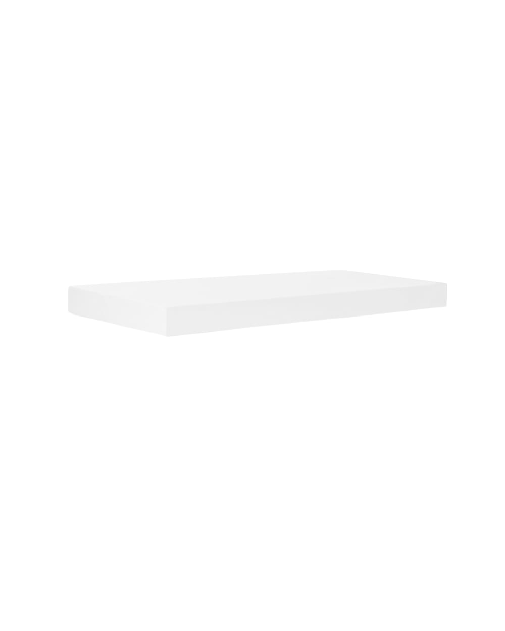 Table de chevet en bois de sapin blanche 45x3,2cm