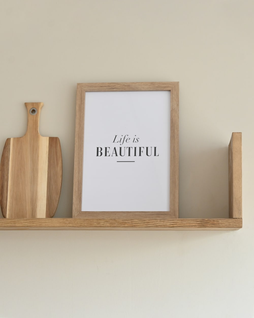 Étagère en bois de pin vieilli 100x20cm