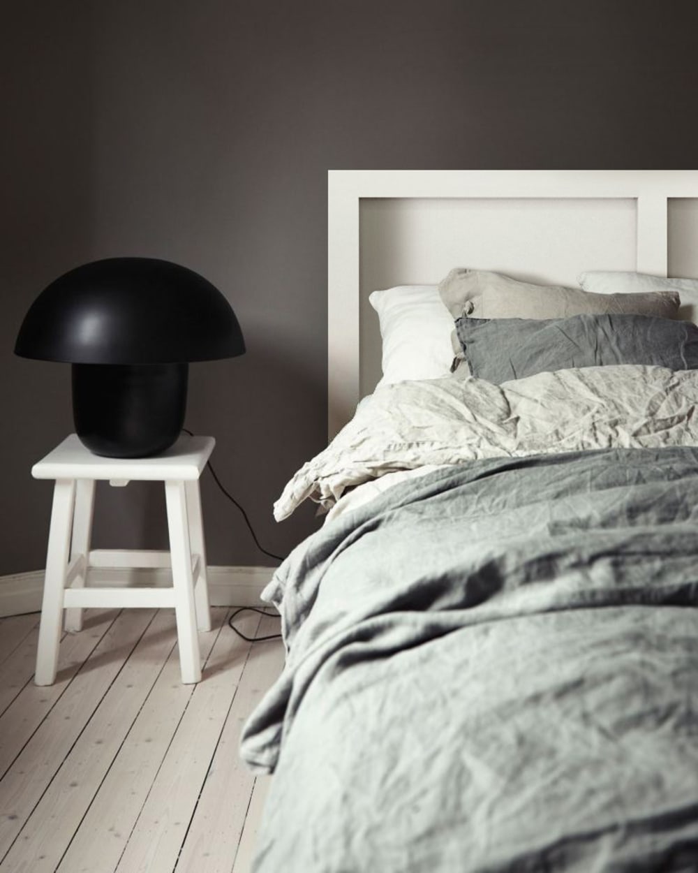 Cabecero de madera maciza en tono blanco de 200x80cm - Maisons du Monde