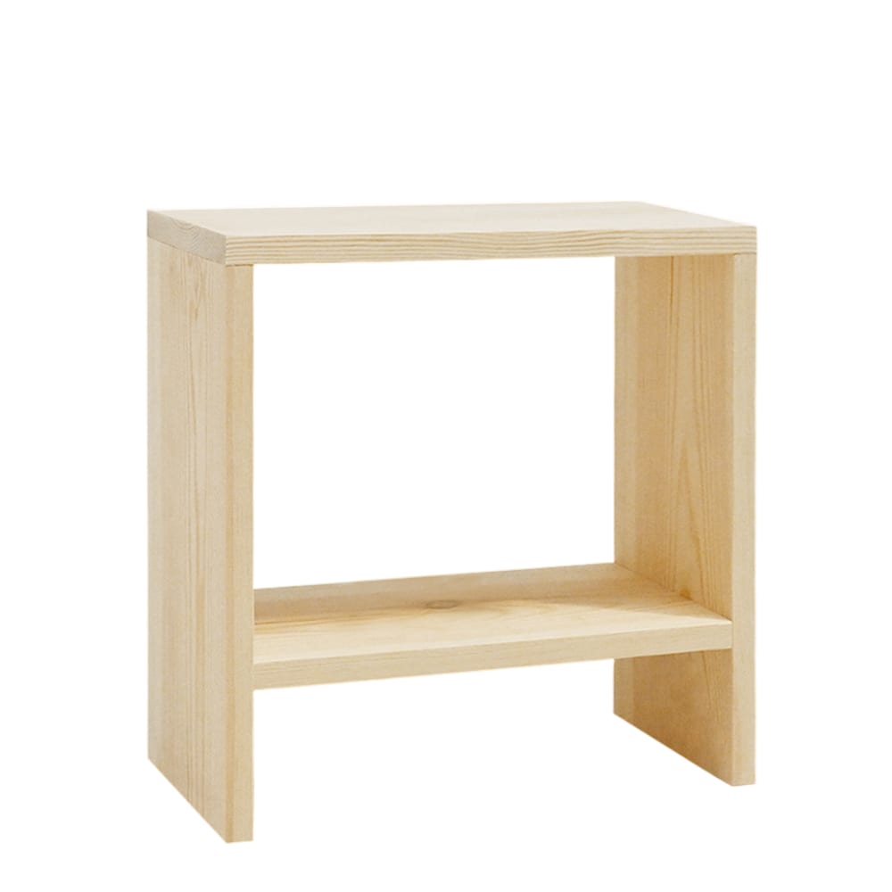 Table de chevet en bois couleur naturel