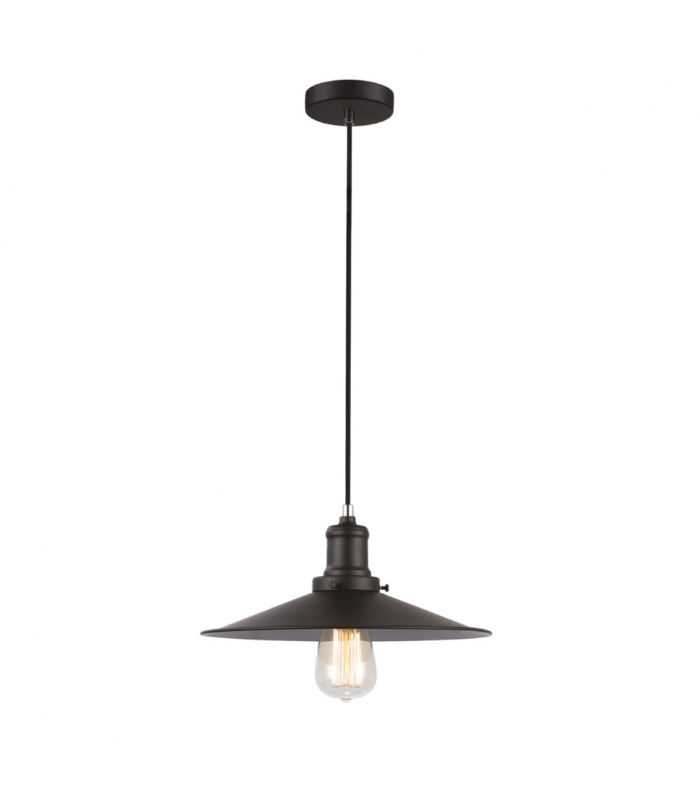 Suspension en métal noir, d.26 cm — vue 3
