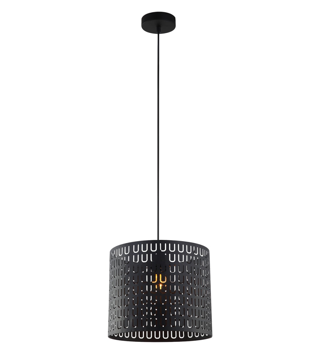 Suspension en métal noir, d.30 cm — vue 3