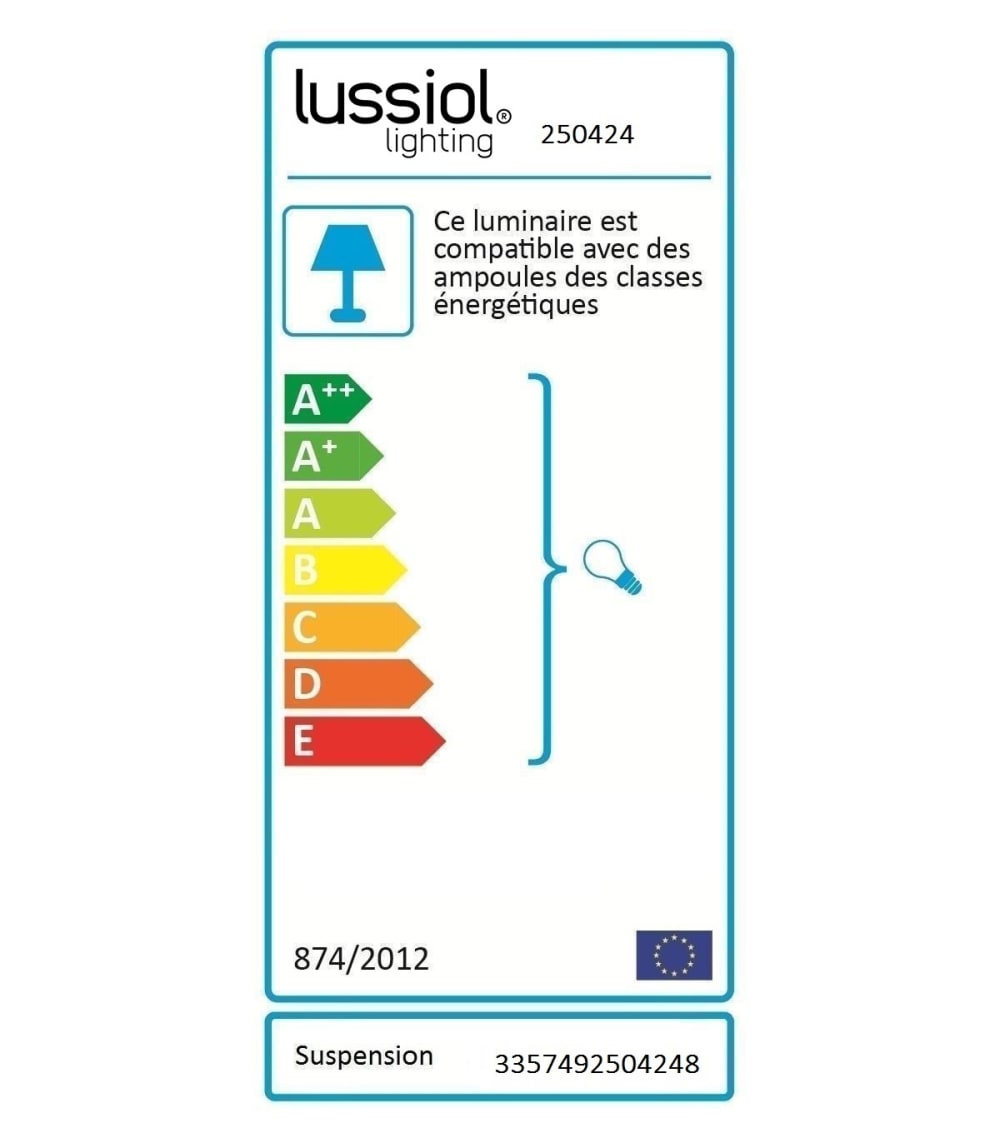 Suspension en métal noir, d.30 cm — vue 4