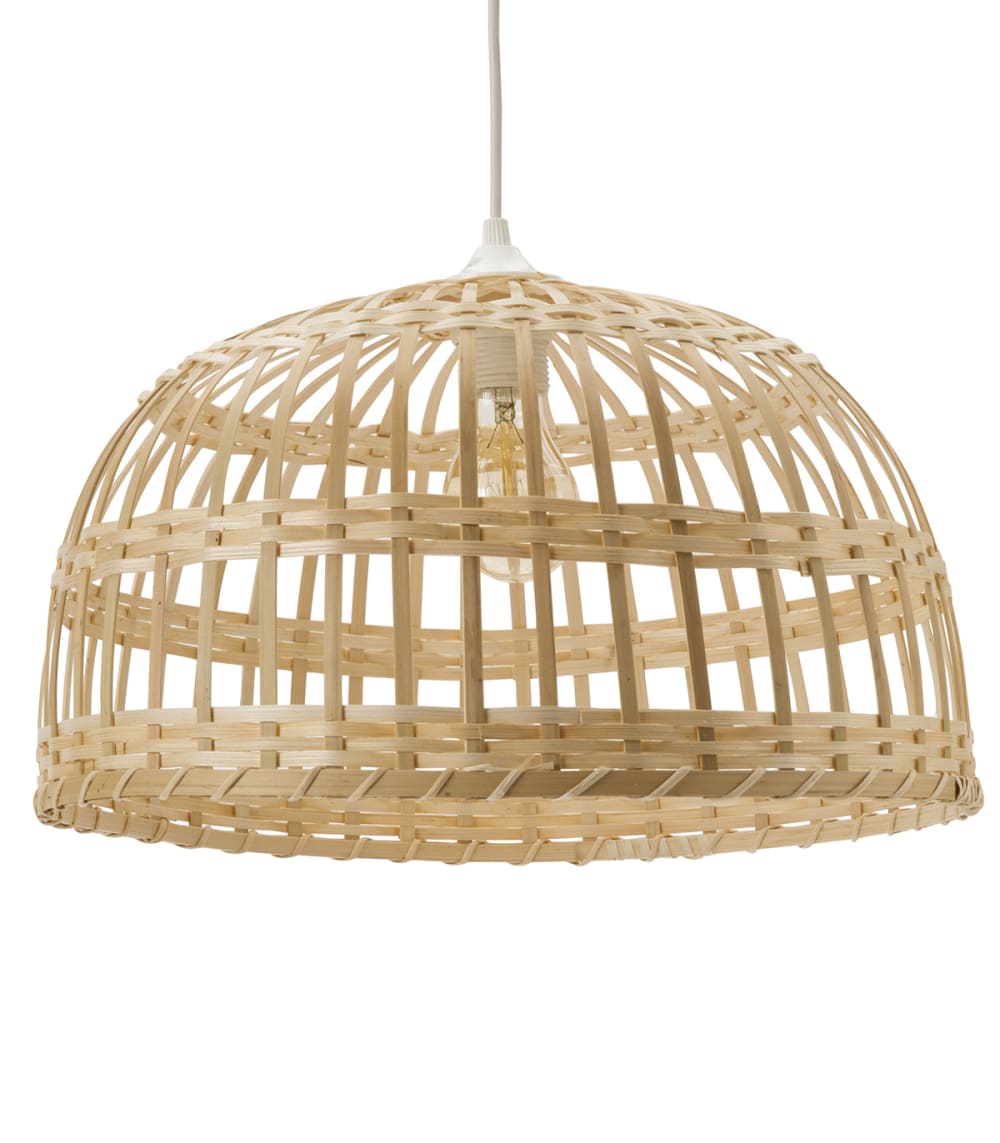 Suspension en bambou marron, d.58 cm