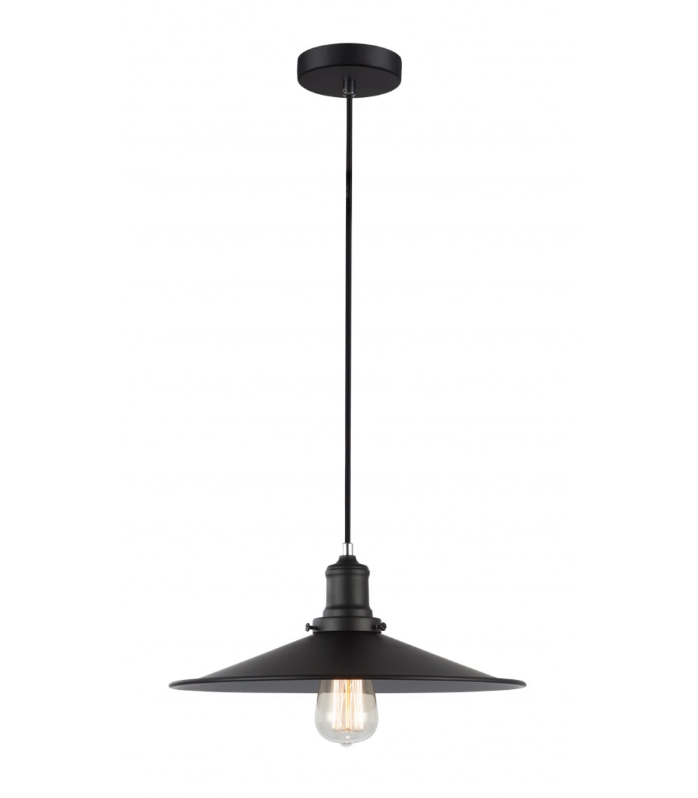Suspension en métal noir, d.30 cm — vue 3