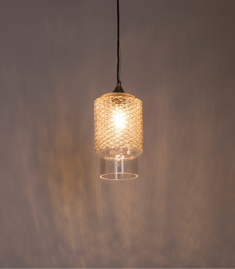 Suspension en verre transparent, d.15 cm — vue 4