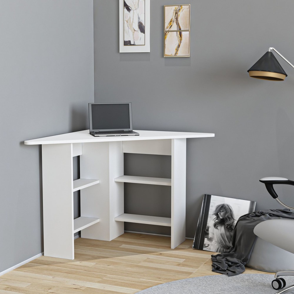 Bureau d'angle corner blanc