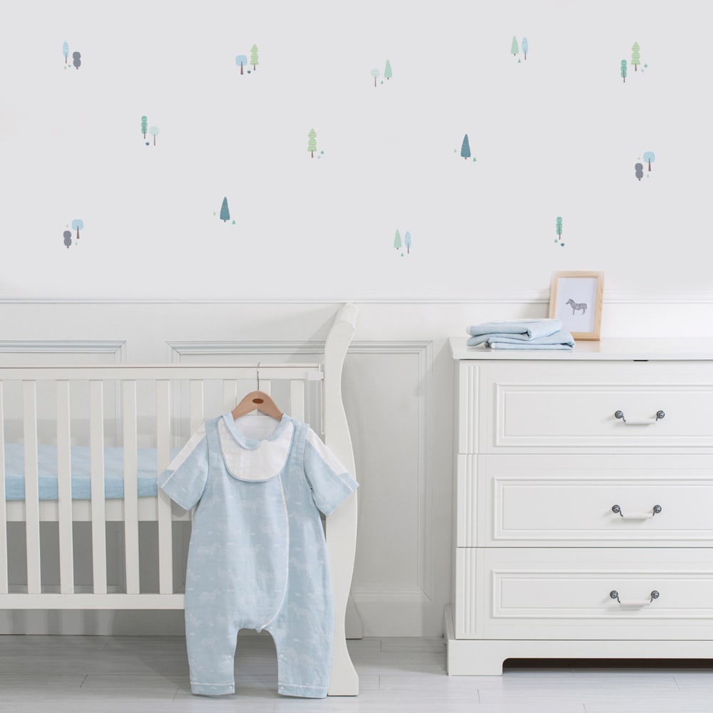 Vinilos decorativos mini árboles gama azul - Maisons du Monde