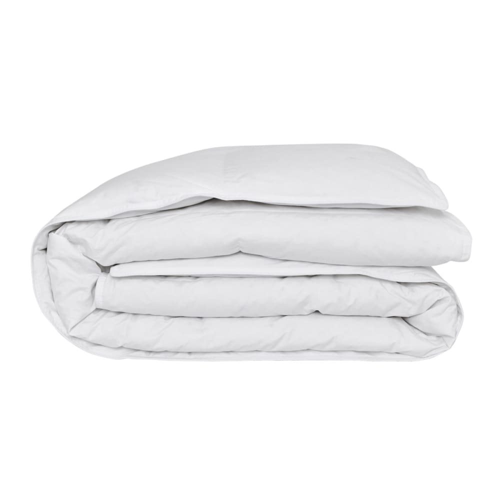Essix Couette naturelle chaude blanc 140x200 style contemporain Blanc Coton - 200x200x140cm