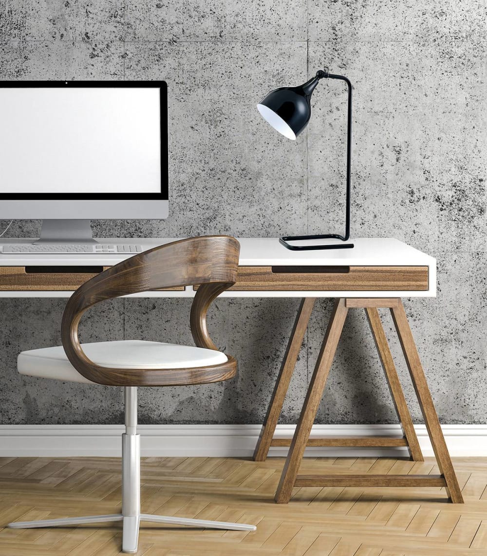 en métal noir, h. 49 cm - Maisons du Monde