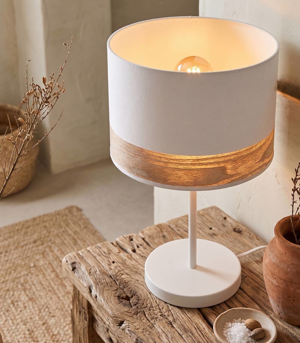 En métal blanc, h. 49 cm - Maisons du Monde