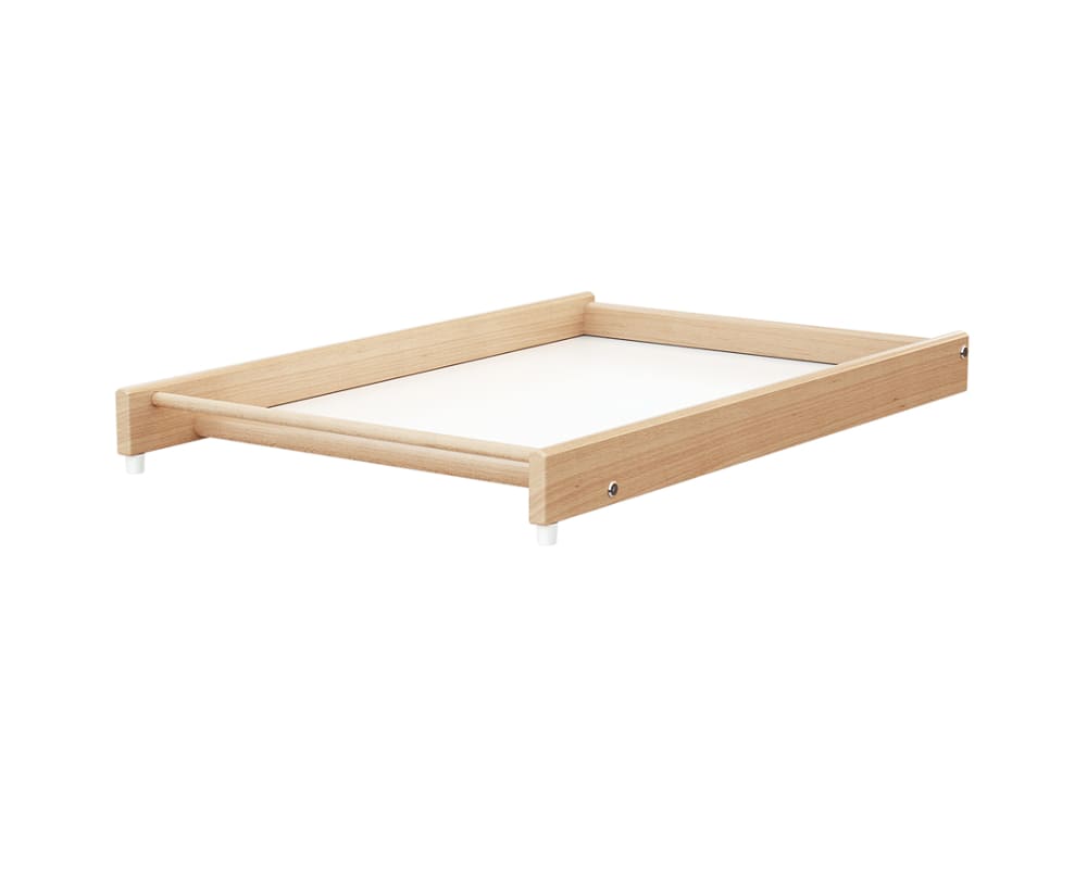 Abnehmbare Wickelauflage für Babybett Holz Buche Lackiert -