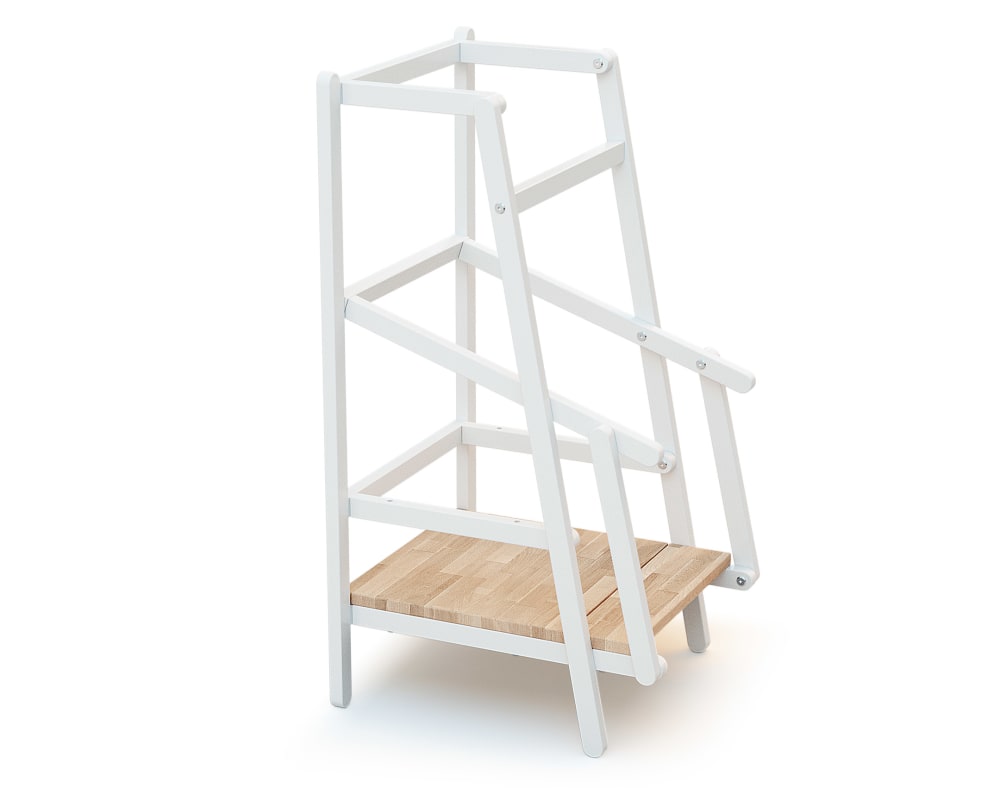 Tour d'observation/apprentissage enfant en bois Blanc et Hêtre Verni