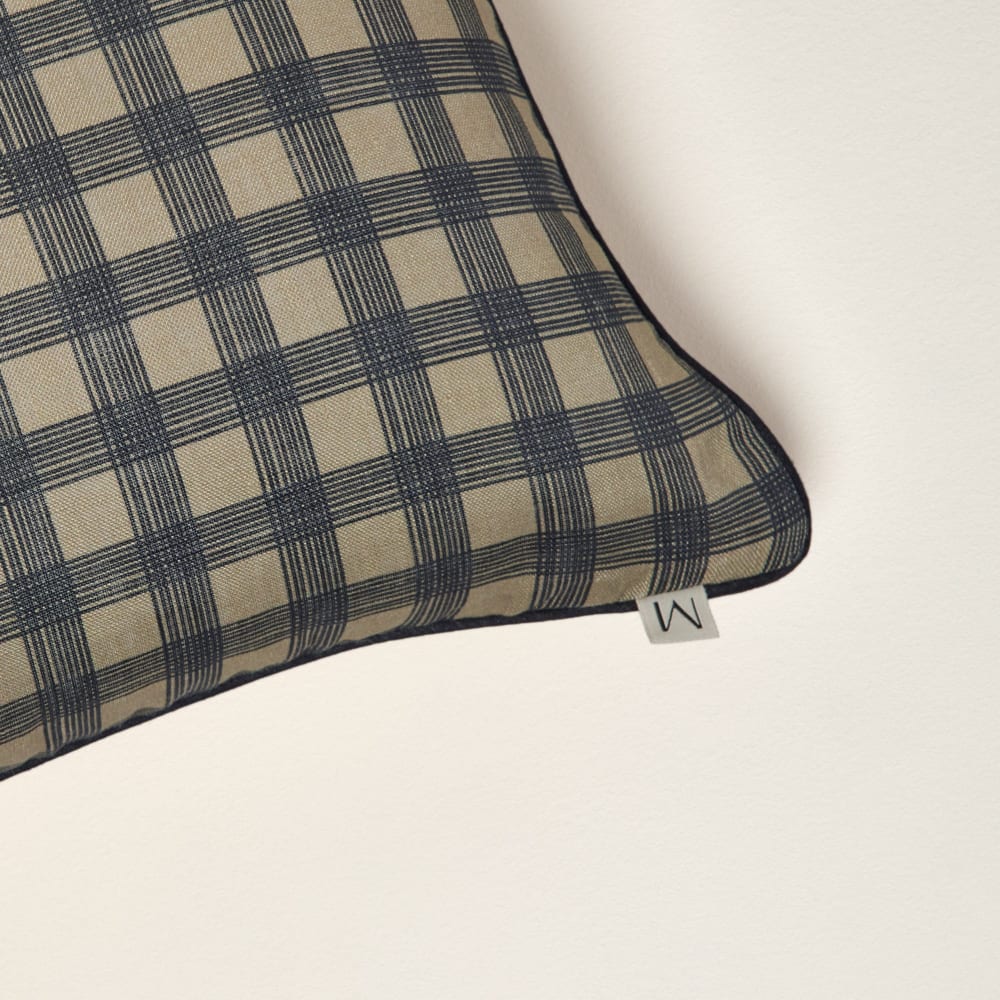 Housse de coussin en lin vert 28x47 cm - Maisons du Monde