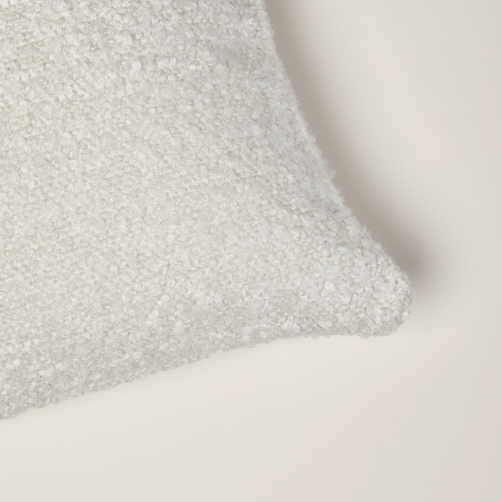 Copertura del cuscino ricciolo di lana avorio 50x50 cm - Madura