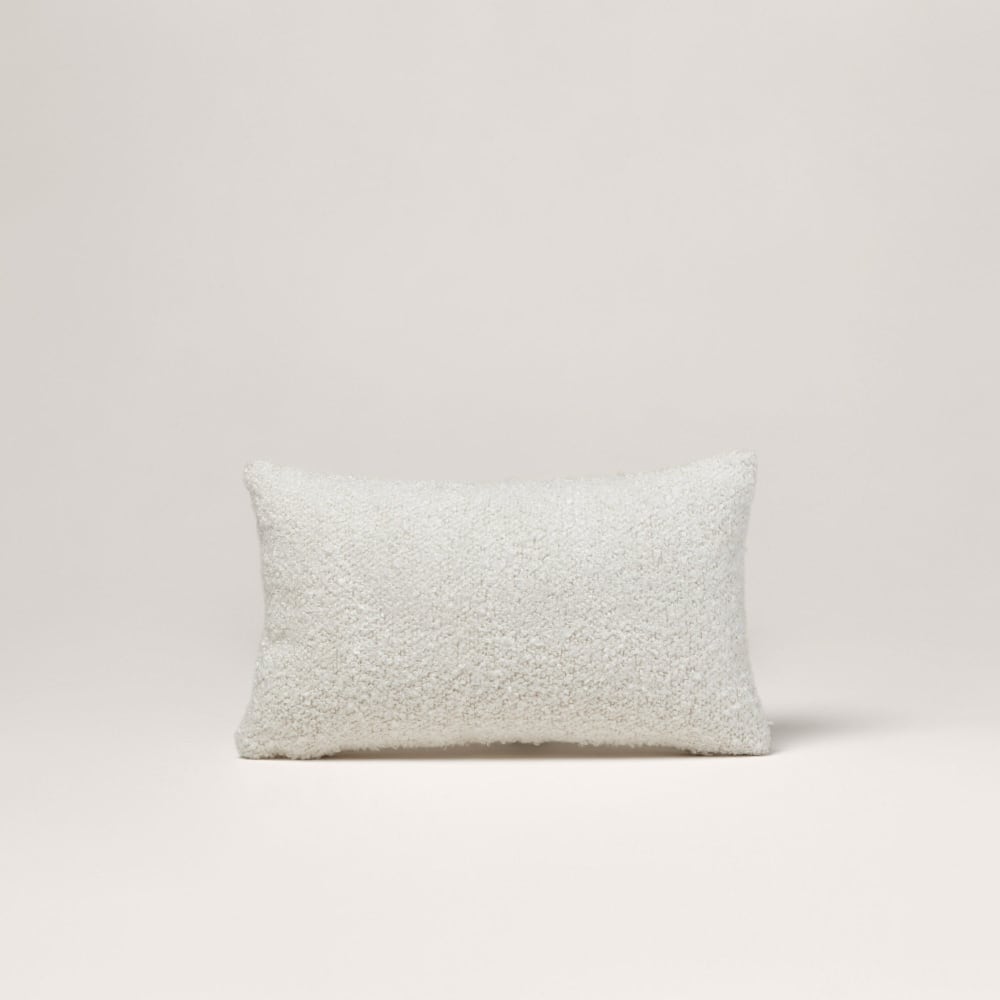 Housse de coussin en acrylique  ecru 28x47 cm