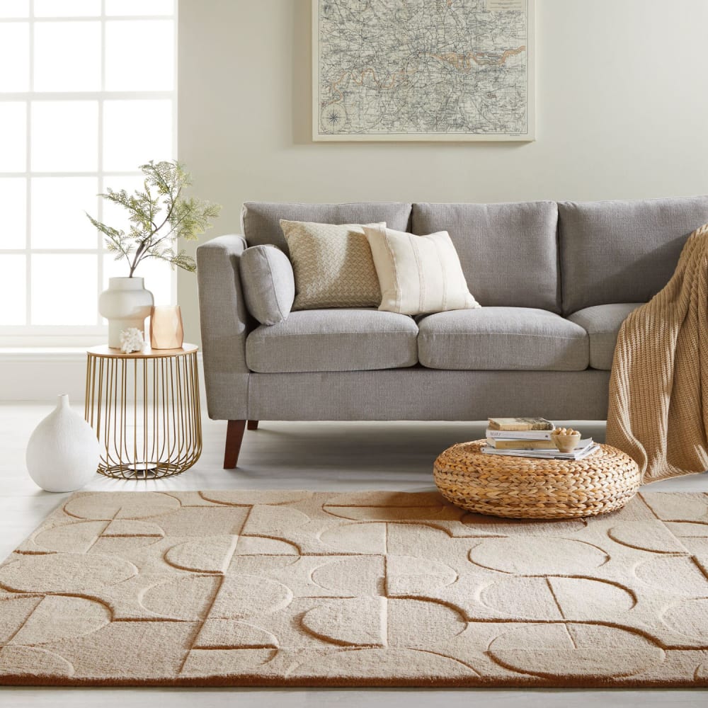 Tapis en laine beige 120x170cm - Maisons du Monde