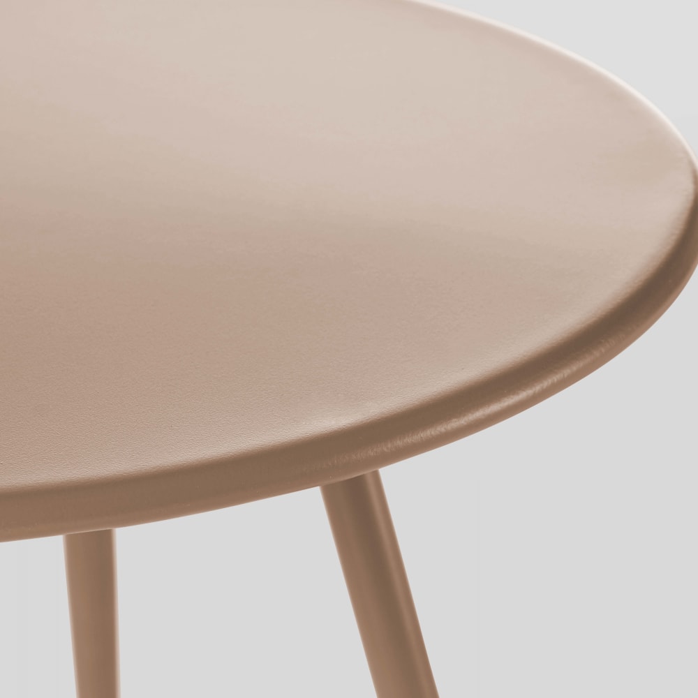 Mesa de centro redonda de metal topo - Maisons du Monde