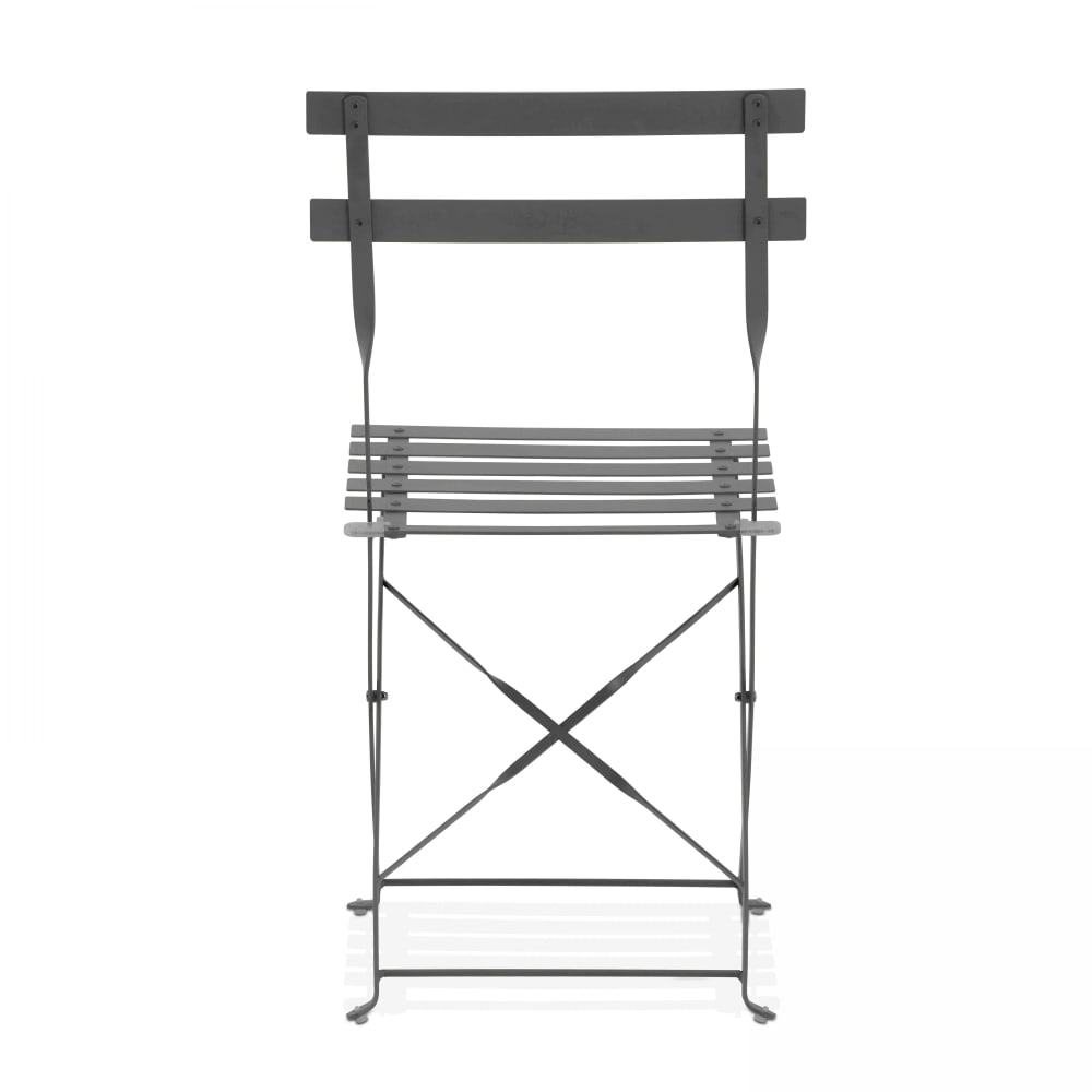 Juego de 2 sillas plegables de acero en gris - Maisons du Monde