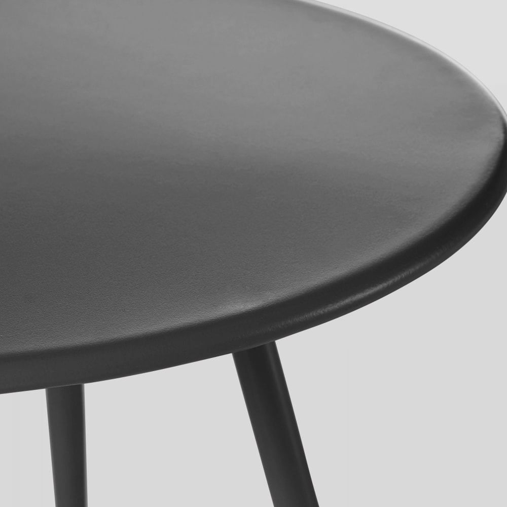 Table basse ronde en métal grise - Maisons du Monde