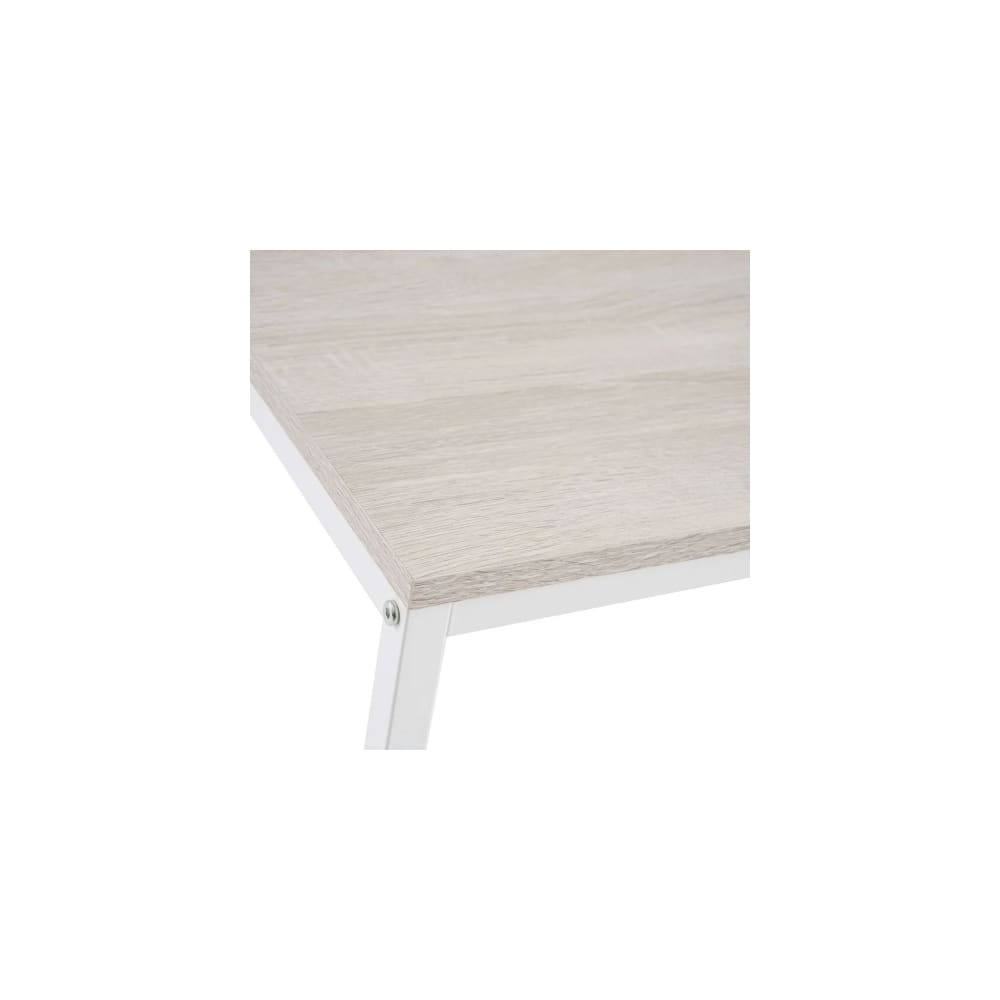 Table basse rectangulaire bois et métal blanc - Maisons du Monde