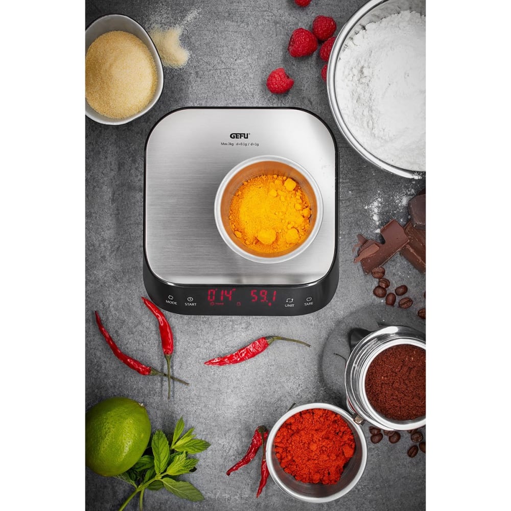 Balance de cuisine en acier inoxydable noir - Maisons du Monde