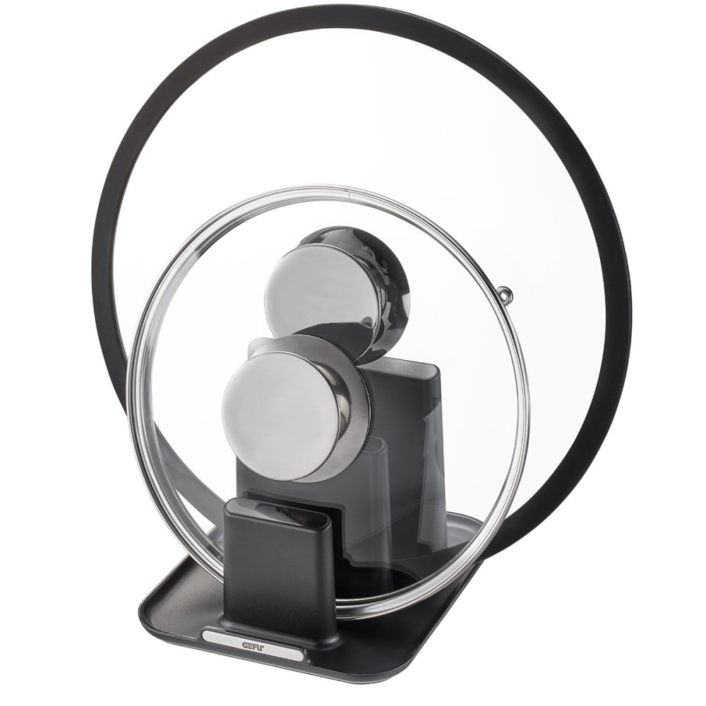 GEFU Support de rangement cuisine en acier inoxydable noir style classique chic