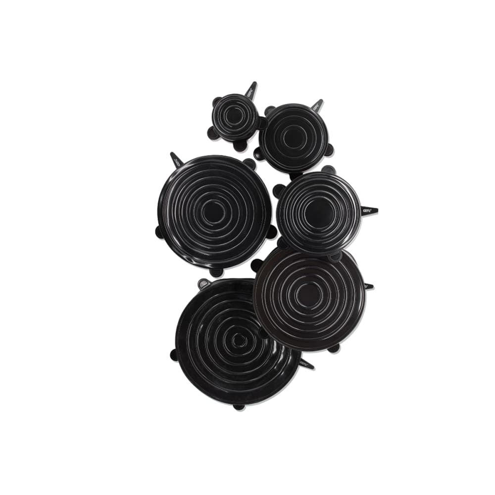 Couvercles adaptable en silicone noir - Maisons du Monde