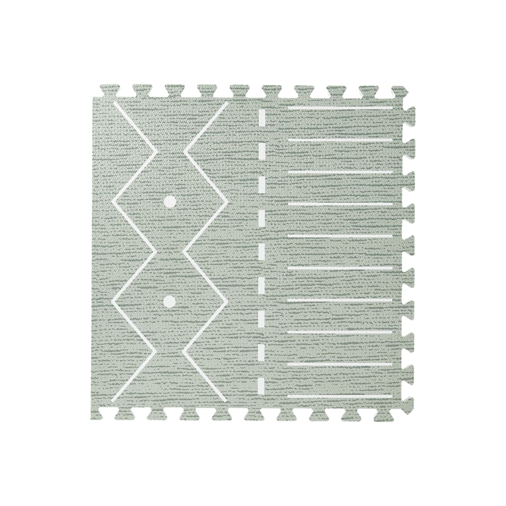 Tapis de jeu puzzle en mousse éco-responsable vert 120x180cm